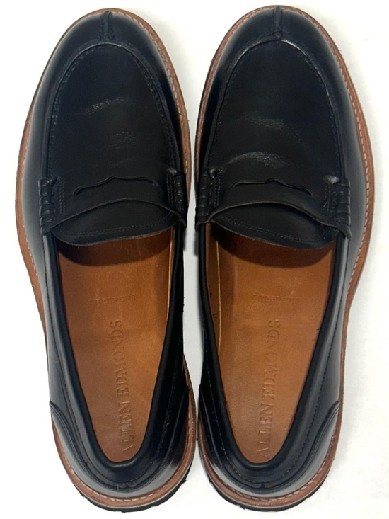 Allen Edmonds Freeport Weatherproof Lug Penny Loafer Black 10 D Storm Welt USA main image 12